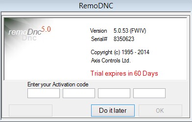 RemoDNC Main Screen Interface
